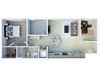 Ageno Apartments | 1 bedroom 1 bathroom floor plan 1x1 units available at Ageno Apartments | Livermore, CA